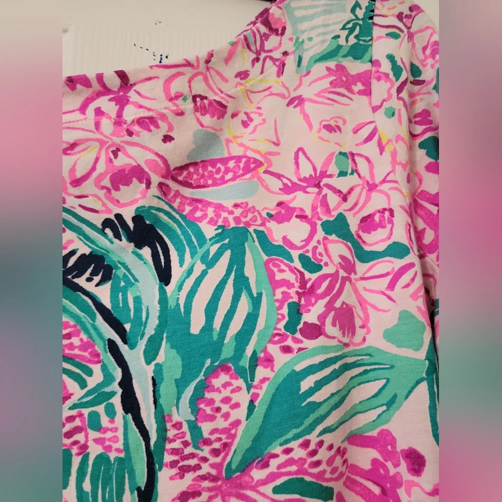 🌸Lilly Pulitzer Fontaine Top in "Multi via Flora"🌸 - Picture 6 of 13